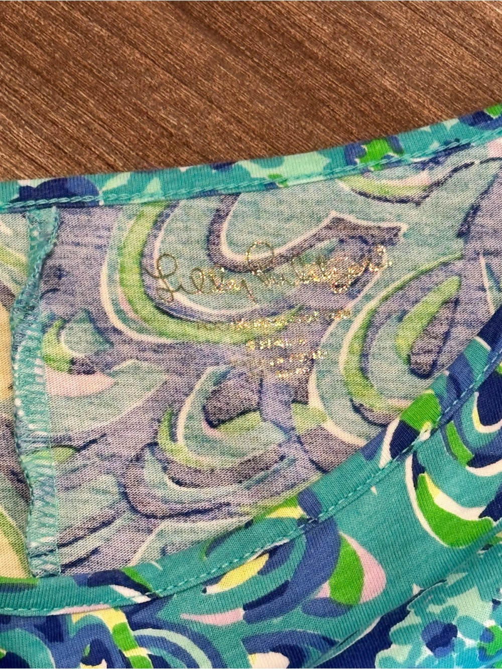 NWOT Lilly Pulitzer Marlowe Dress in Lagoon Sea Blue Size Small 100% Pima Cotton - Picture 5 of 9